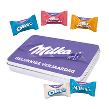 Milka Favourites - brievenbusdoos - "Gelukkige Verjaardag" - 100g