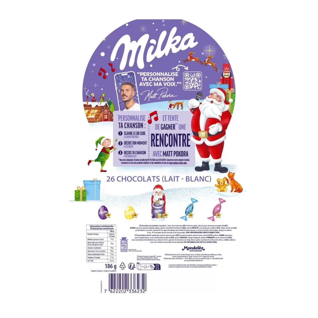 Milka Kerstman Adventskalender - 186g