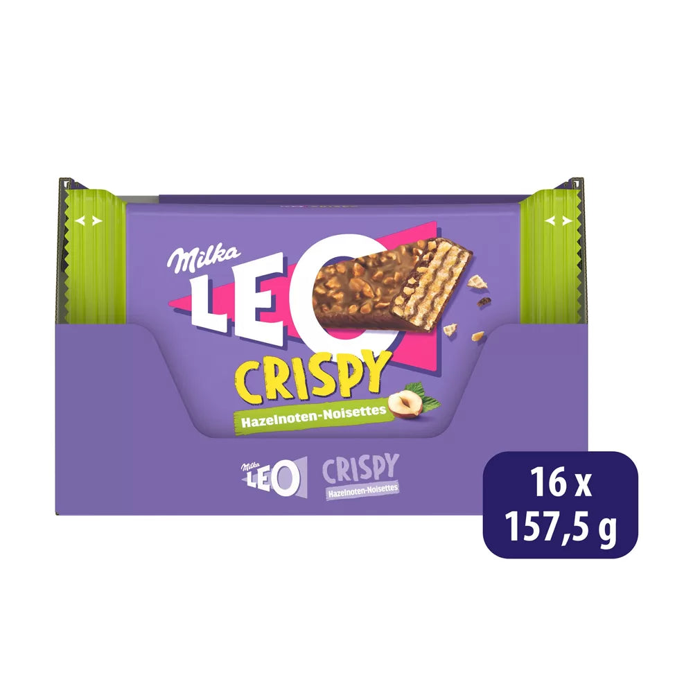 Milka Leo Crispy Nuts - 31.5g x5 x 16