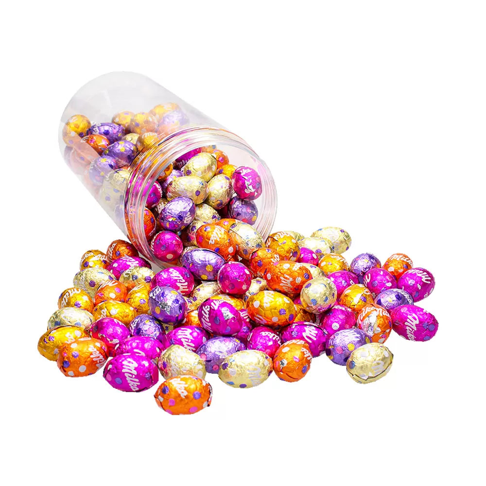 Milka paaseitjes in herbruikbare bokaal - ca 900g