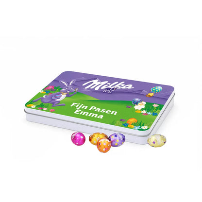 Milka paaseitjes - Tinbox P - PERSO - 290g