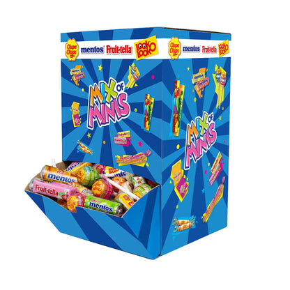 Mix of Minis uitdeelbox - Fruit-Tella, Mentos, Look-o-Look, Chupa Chups - 1230g