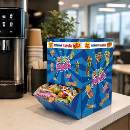 Mix of Minis uitdeelbox - Fruit-Tella, Mentos, Look-o-Look, Chupa Chups - 820g