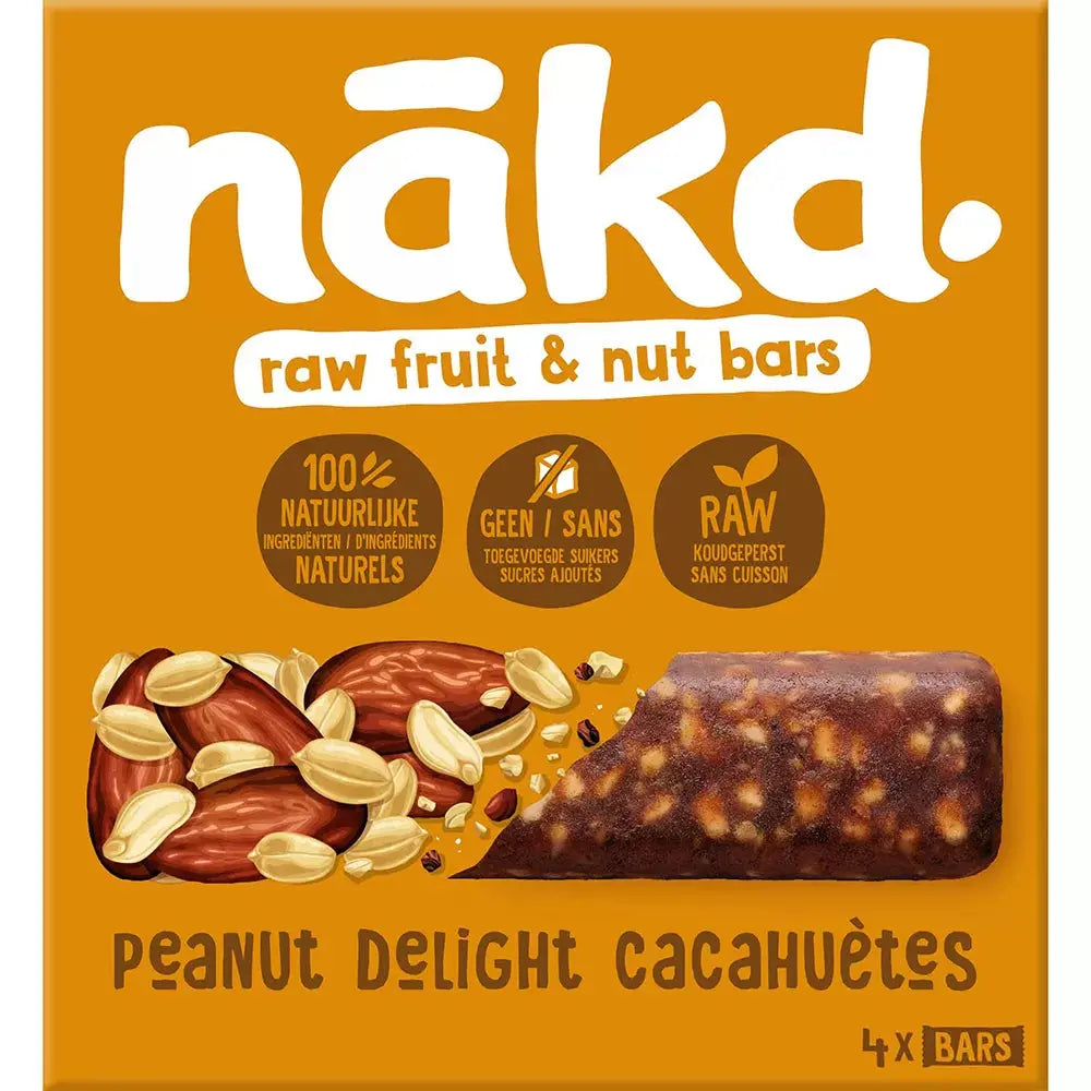 Nakd Peanut Delight - vegan fruit bars - 35g x18