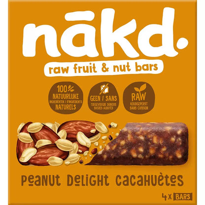 Nakd Peanut Delight - vegan fruit bars - 35g x18