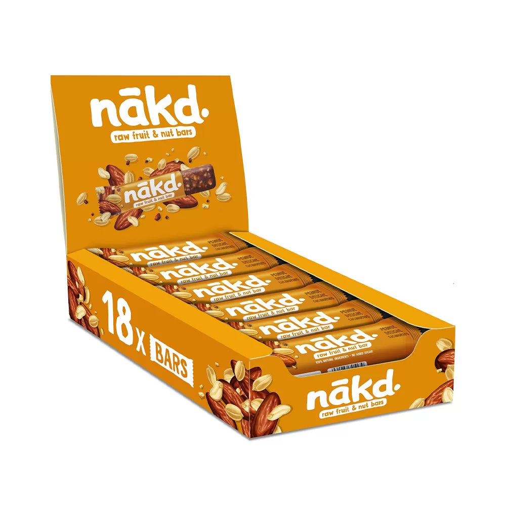Nakd Peanut Delight - vegan fruit bars - 35g x18