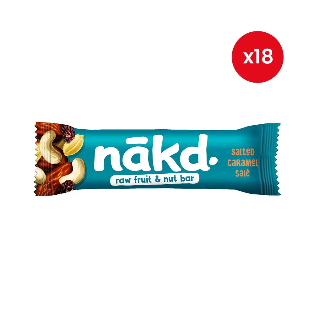 Nakd Salted Caramel - vegan fruit bars - 35g x18