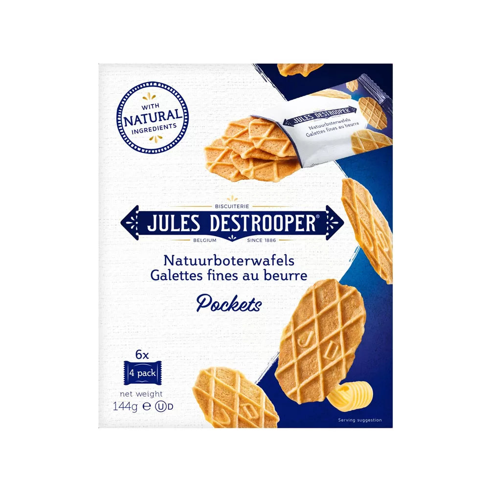 Natuurboterwafels Pockets - 144g