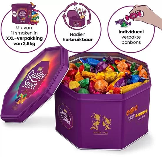 Nestlé Quality Street Box - Snoepblik - Megabox bonbons - 2500g