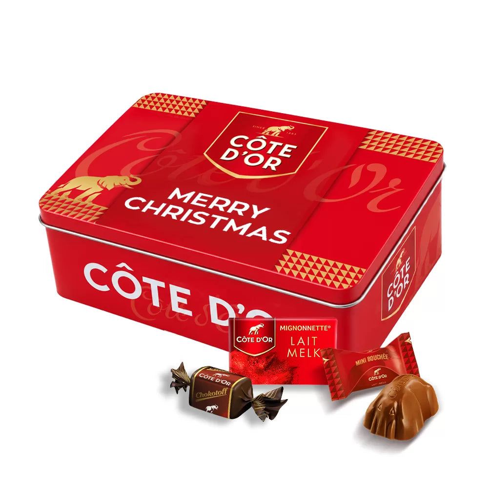 The best of Côte d'Or Collection box "Merry Christmas" - Mini Bouchée, Mignonnette Melk & Chokotoff - 600g