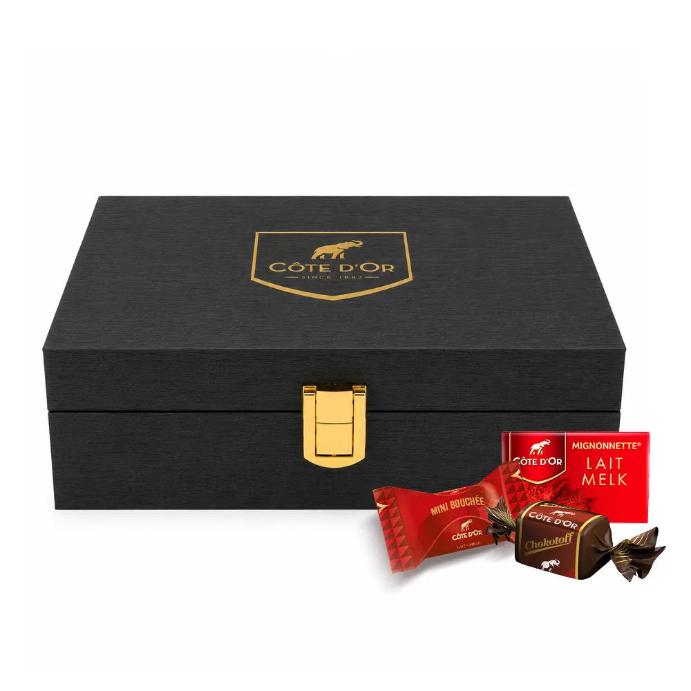 The best of Côte d’Or in houten kistje - chocoladecadeau - 360g