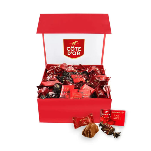 The best of Côte d'Or in luxe magneetdoos - Mini Bouchée, Mignonnette Melk & Chokotoff - 1800g