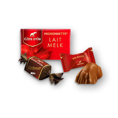 The best of Côte d'Or - Mini Bouchée, Mignonnette Melk & Chokotoff - 400g