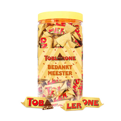 Toblerone Tiny chocolade "Bedankt meester" - 500g