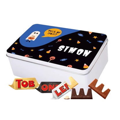 Toblerone Tiny chocolademix - melk, puur & wit - Tinbox L - Full PERSO - 400g