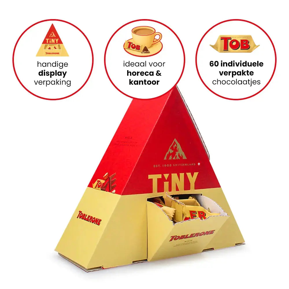 Toblerone Tiny melk displaybox - 480g Toblerone