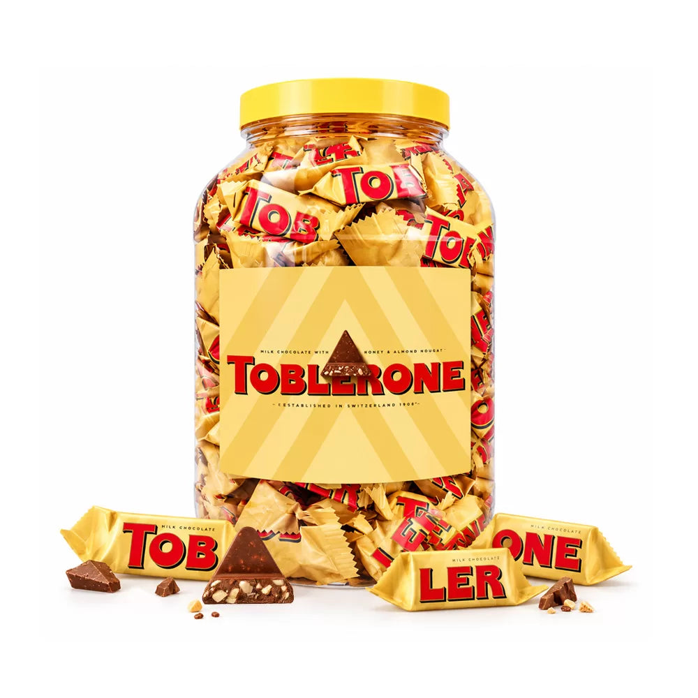 Toblerone Tiny - melkchocolade met nougat, amandelen & honing - 1000g