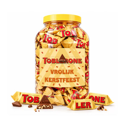 Toblerone Tiny "Vrolijk Kerstfeest" - chocolade kerstcadeau - 1000g