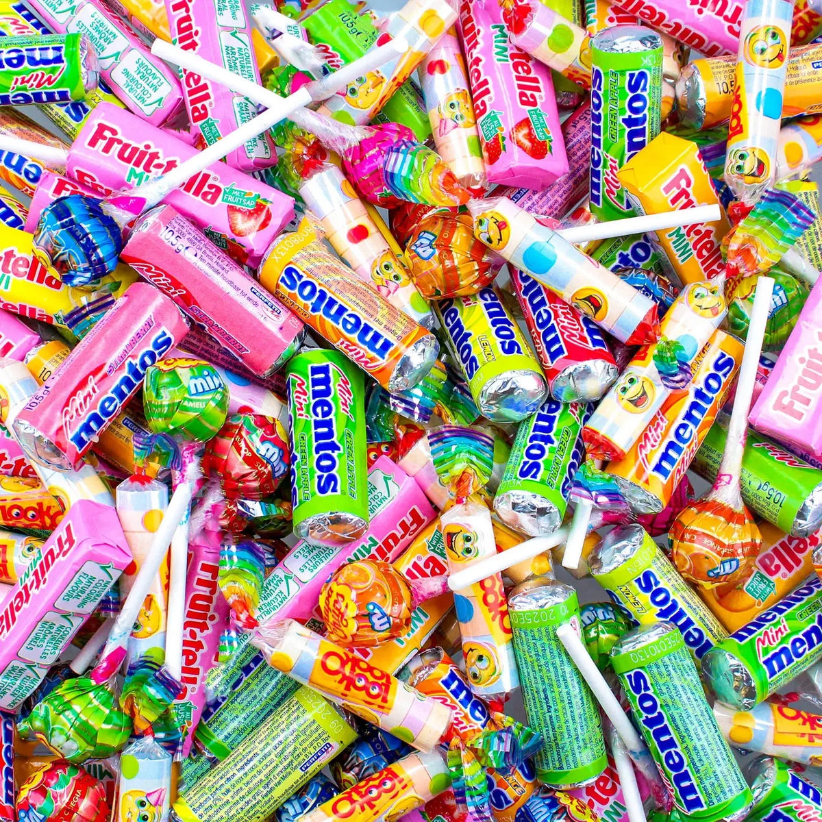 Ultimate mini's mix XL - Fruit-tella, Mentos, Chpa Chups, Look-o-Look - 2kg