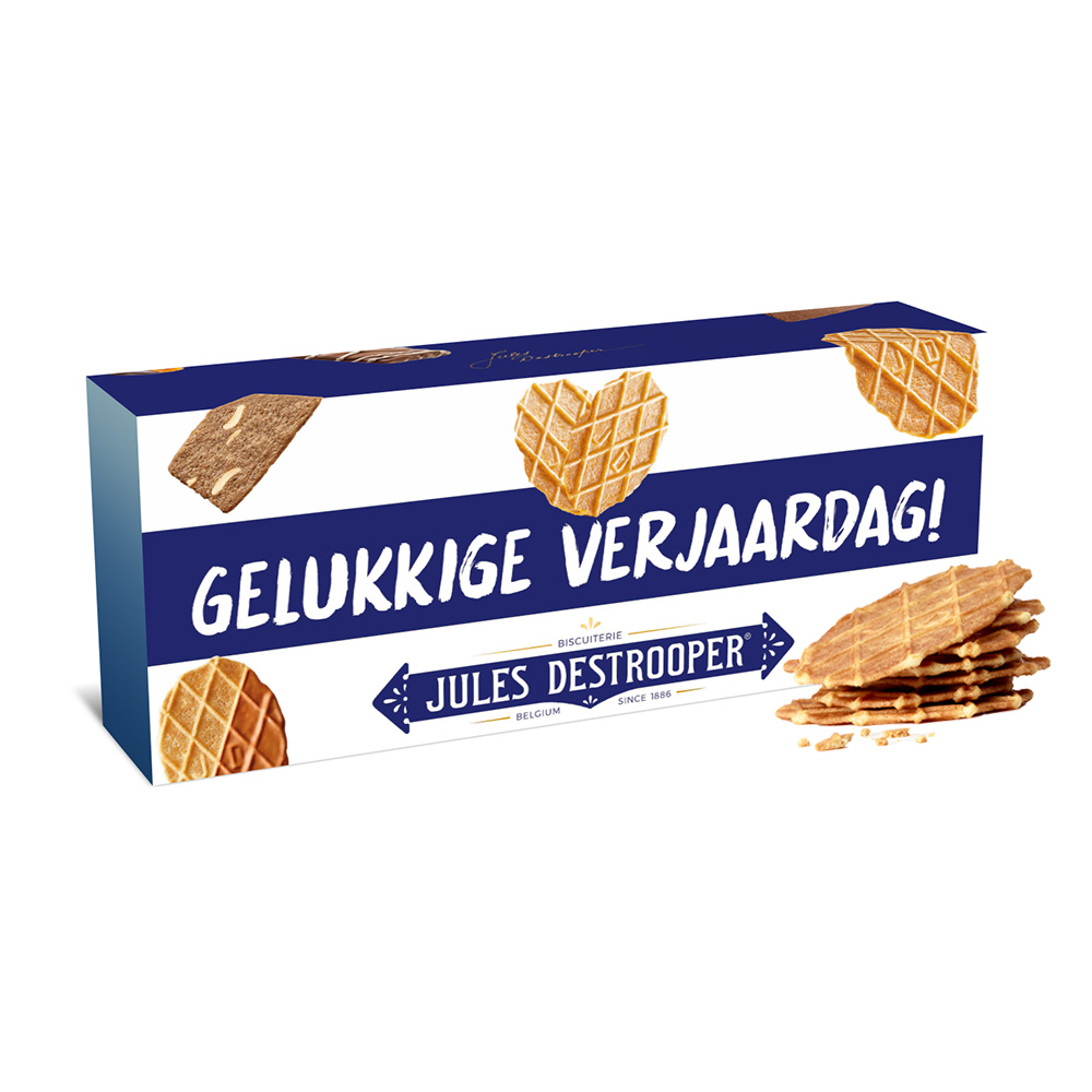 Jules Destrooper Natuurboterwafels - "Gelukkige verjaardag! / Joyeux a