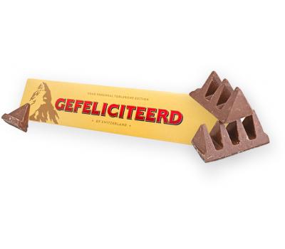 Toblerone chocoladereep - 'Gefeliciteerd' - 360g