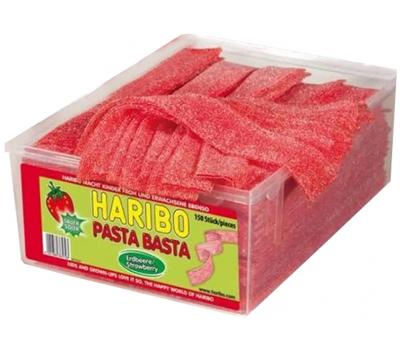 Haribo Pasta Basta Aardbei - 150 stuks - 1125g 