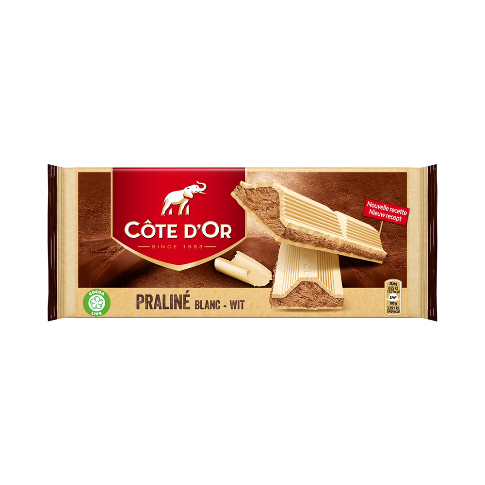 Côte d'Or chocoladetablet - Praliné Wit - 200g